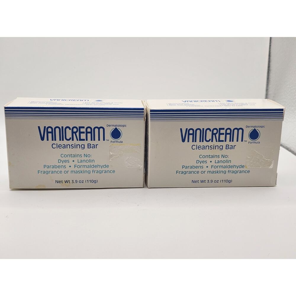 Vanicream Cleansing Bar for Sensitive Skin 3.90 oz NEW (‎ 2 Bars)